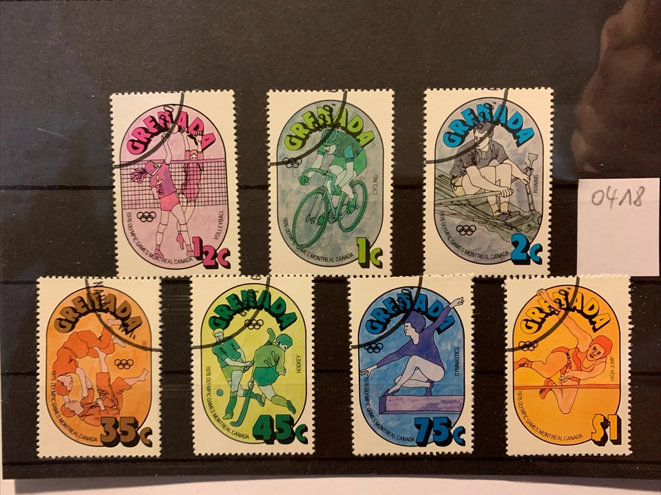 Granada 1976 Juegos Olímpicos Montreal Mi. 765/71 sellado - Imagen 1 de 1