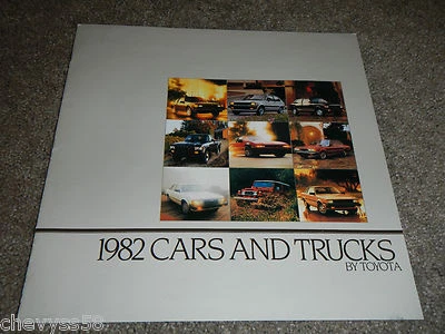 1982 82 TOYOTA COROLLA SUPRA CORONA CRESSIDA CARS AND TRUCKS USDM SALES BROCHURE - Image 1 of 4