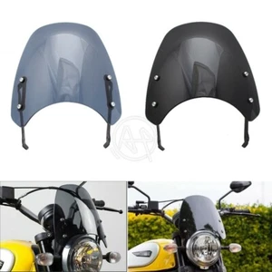 Windscreen Windshield Screen with Holder For DUCATI Scrambler 400 800 2015-2020 - Picture 1 of 13