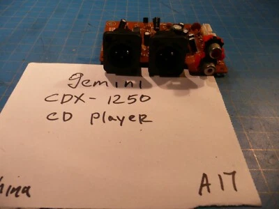 Gemini CDX-1250 MP3 CD Player Replacement Parts Input Cir Board # 001-CD125-001 - Image 1 of 4