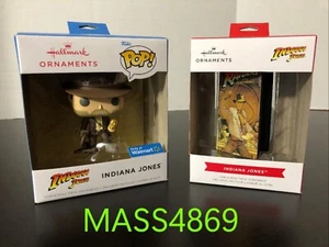 Hallmark Indiana Jones Movie VHS Video Cassette & POP! Christmas Ornament NEW - Picture 1 of 14