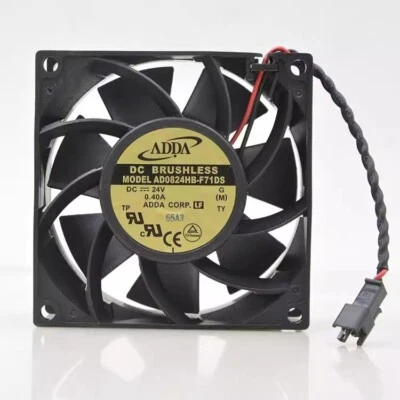 ADDA AD0824HB-F71DS 8038 DC24V 0.40A 8CM 2-Pin Inverter Cooling Fan - Image 1 of 2