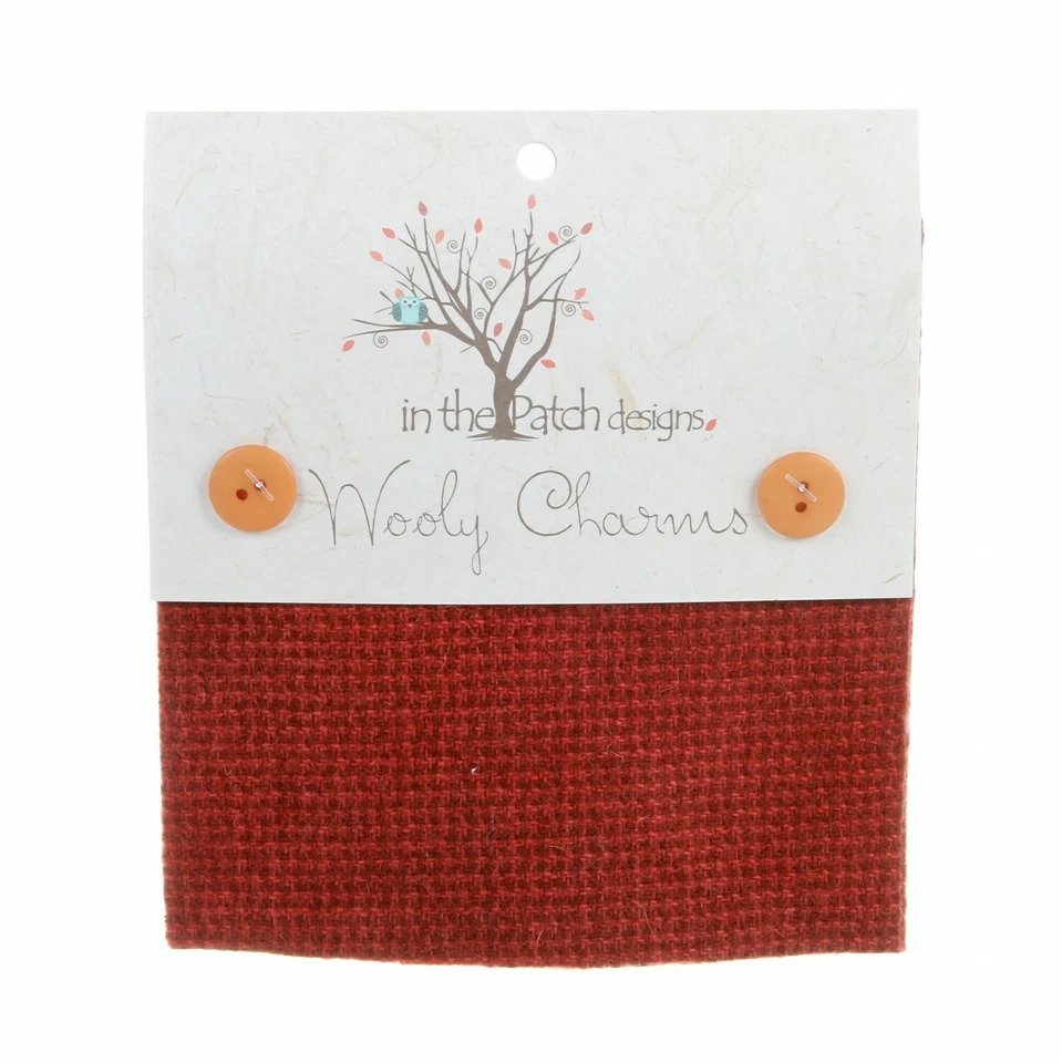 Wooly Charms Hand Over Dyed Wool by In the Patch 5" X 5" Christmas  5 Pieces - Image 1 of 1