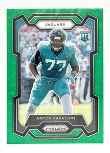 2023 Panini Prizm Green Wave #347 Anton Harrison RC Jacksonville Jaguars - Picture 1 of 2