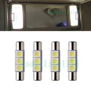 4x For Mazda 3 2014-2022 Car Interior Sun Visor Cover Led Light White Lamp - Picture 1 of 3