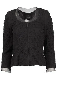 AKRIS BLACK SILK JACKET FR 40 UK 12 - Picture 1 of 4