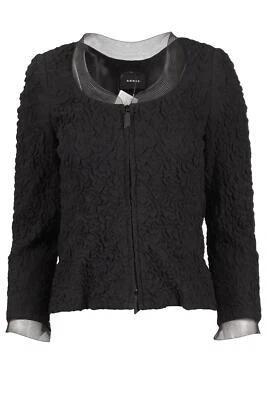 AKRIS BLACK SILK JACKET FR 40 UK 12 - Image 1 of 4
