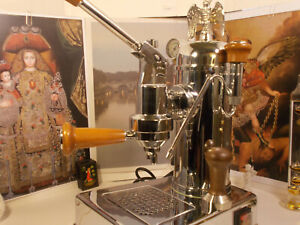 RARE Zacconi Riviera baby big wood manual coffee lever espresso machine