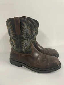 Ariat Steel Toe Work Boots Sierra Wide Square Steel Toe Men 10017434 Sz 9.5 D - Picture 1 of 21