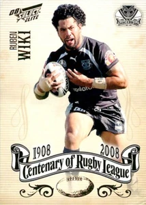 2008 NEW ZEALAND WARRIORS NRL Card RUBEN WIKI Centenary - Picture 1 of 2