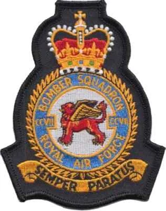 207 Bomber Squadron Royal Air Force gestickter Aufnäher Abzeichen - LETZTE PAAR - Bild 1 von 7