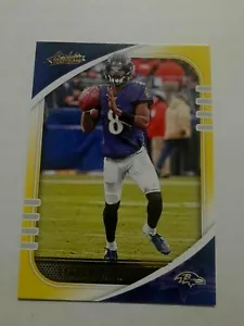 2020 ABSOLUTE #85 LAMAR JACKSON YELLOW RAVENS QB Mint from pack - Picture 1 of 1