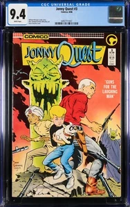 Jonny Quest #3 CGC 9.4 Comico 1986 Dave Stevens Cubierta Hadji Race Bannon Bandit - Imagen 1 de 2