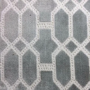 DURALEE DU15747-15 JOHN ROBSHAW  KADENA, GREY VELVET UPHOLSTERY FABRIC 3 YARDS - Picture 1 of 7