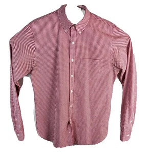 Brooks Brothers Red Gingham Shirt Mens XL (Slim fit) - Picture 1 of 11