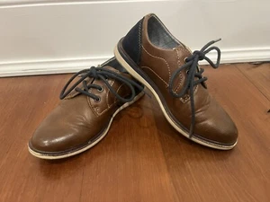 Scarpe eleganti Max + Jake Oxford stringate Oliver marrone navy bambini ragazzi bambino taglia 13 - Foto 1 di 11