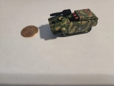 Micro Machines MILITARY Ramshead A5 Green Camouflaged Tank Red Star Symbol - Image 1 of 4