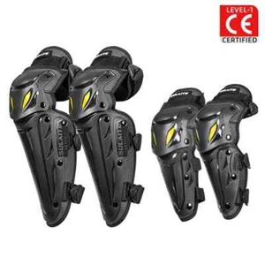 MX Motorcycle Motocross Hinged Knee Shin Pads Guard Protective Gear Body Armour - Picture 1 of 12