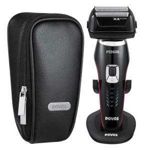 POVOS PS9608 4-Blade Cordless Waterproof Electric Razor Shaver for Men - Picture 1 of 7