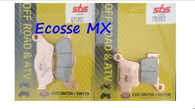 Pastillas de freno delanteras traseras sinterizadas Husqvarna TE250 2014-2019 SBS 671RSI 791RSI Foto 1 de 4