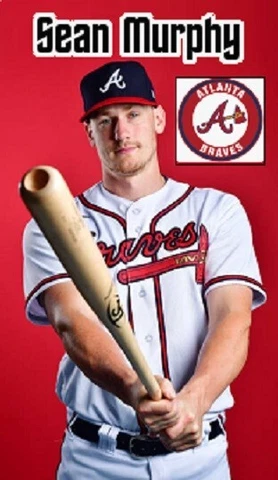 Sean Murphy Atlanta Braves Baseball Refrigerator Magnet #01 Cover