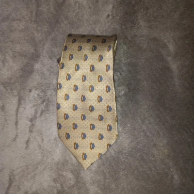 Stafford Executive Mens Necktie Silk Made in Italy Geometric Pattern Tie Foto 1 de 4