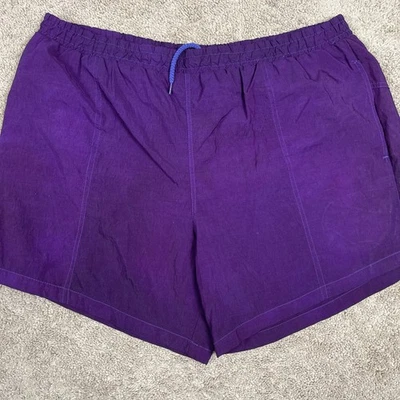 SURF GEAR Swim Trunks Mens L 36-38 Purple Beach Board Shorts Vintage 90s Baggies - Image 1 of 4