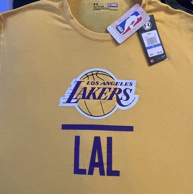 Новая футболка XL Under Armour HeatGear Combine Los Angeles Lakers NBA  - Изображение 1 из 3