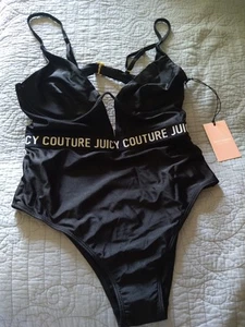 Juicy Couture Badeanzug Einteiler schwarz Large - Bild 1 von 9