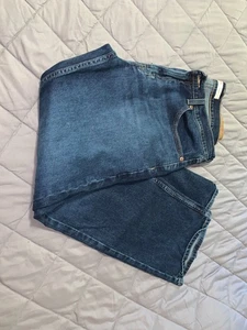 Pantalones de mezclilla Levi Strauss Signature para hombre 33x30 azul algodón mezcla elástica relajados - Imagen 1 de 6