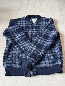 Chaqueta Percival Para Hombres XL Sherpa Mahoney Azul Cuadros En muy buena condición Oso de Peluche Cómoda Invierno - Imagen 1 de 5