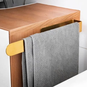 ELMOWO Edelstahl Handtuchhalter ohne Bohren Handtuchhalterung selbstklebend gold - Bild 1 von 8