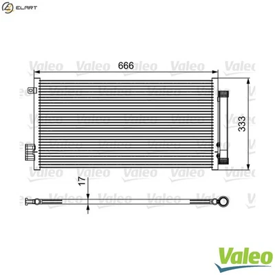 CONDENSER AIR CONDITIONING 814111 FOR FIAT 312A2/199B6.000 0.9L 2cyl 500L 4cyl - Image 1 of 4