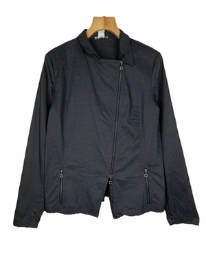 Sarah Pacini ladies avant-grade linen full zip jacket size 4 gray - Image 1 of 4