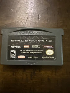Spider-Man 3 (Nintendo Game Boy Advance,2007) Cartridge Only, *Tested&Works* - Picture 1 of 3