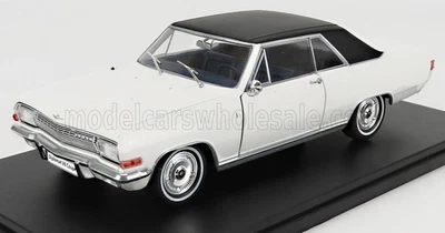 1/24 – OPEL – DIPLOMAT V8 COUPE 1965 – WEISS SCHWARZ - Bild 1 von 2