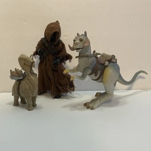 Star Wars - Taun Taun Tauntaun (1997) POTF2 Power of the Force 2 y Jawa - Imagen 1 de 7