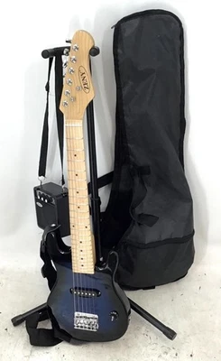 Guitarra Eléctrica Zeny Azul Negro Con Amplificador y Estuche Foto 1 de 4