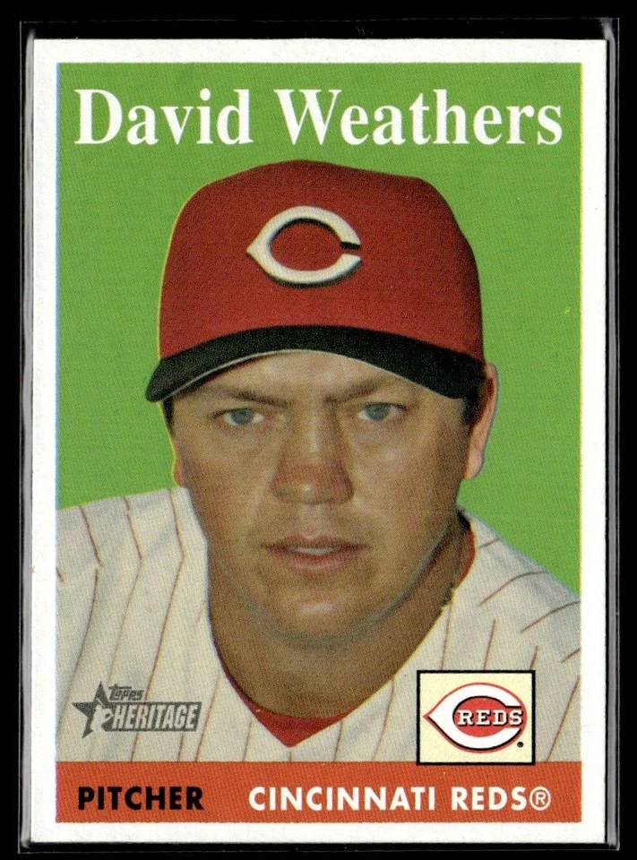 2007 Topps Heritage Dave Weathers Cincinnati Reds #176 - Image 1 of 2