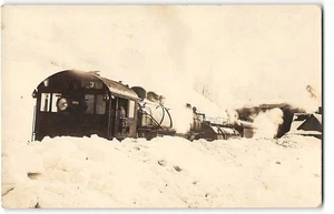 RPPC Blue Canyon, California Southern Pacific Railroad Train Truckee Photo 1910s - Picture 1 of 2
