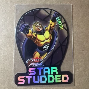 2015 Marvel Retro #7 SENTRY 2000 Fleer Focus STAR STUDDED Design Insert Card - Imagen 1 de 3