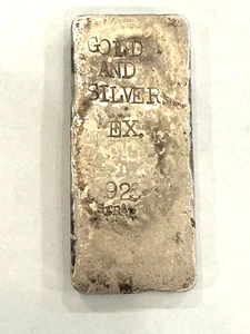 925 Sterling Silber Sammlerstück handgegossener Barren - Bild 1 von 8