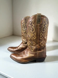 Justin 2253 Cowboy Western Stiefel Herren Gr. 13 D Braun Neu Absätze und Sohlen - Bild 1 von 20