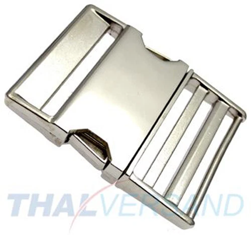 THAL PARTS® Metall Steckschnalle Steckschließer 50mm Zinkdruckguss 3002 Steckverschluss