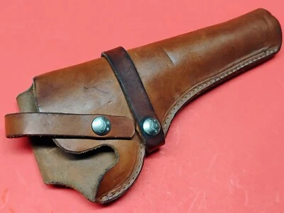 Hunter #1100-10 Leather Belt Holster Colt S&W Model 19 K-Frame Rev. 6" Barrel - Image 1 of 4
