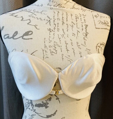 WONDERBRA Bra 36B Beige Strapless Underwire Rear Closure Model 7454 NO STRAPS - Image 1 of 4