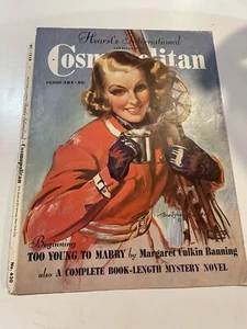 January 1938 COSMOPOLITAN Skieing - Cover Only - Picture 1 of 1