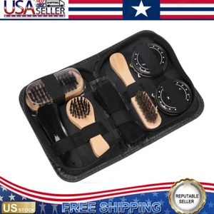 Cleaning Brush Shine Care Set Polish Brush Set Kit Shoes Care Shoe Cleaning Boot - Picture 1 of 13