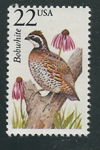 Scott # 2301...22 Cent...Bobwhite...3 Stamps - Picture 1 of 1