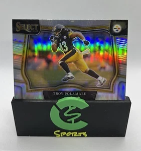 2022 Panini Select Troy Polamalu HOF Field Level Silver Prizm #442 Steelers - Picture 1 of 2